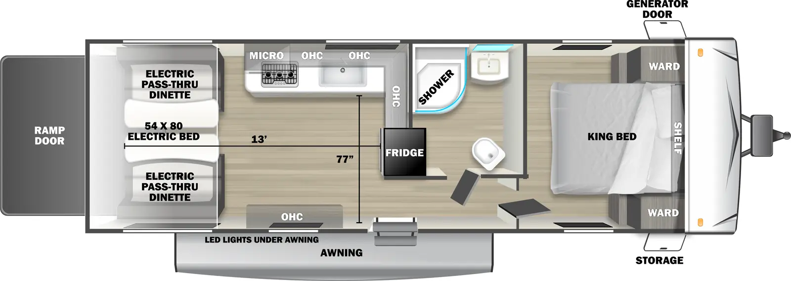 Shockwave 2550RLX - DSO Floorplan